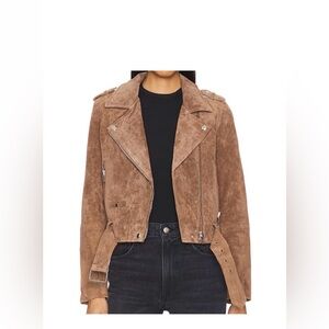 Blank NYC Brown Suede Biker Jacket
LEATHER